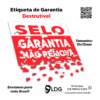 Etiqueta Destrutível Garantia