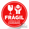 500 Adesivos Frágil 5x5cm Papel Redondos - Image 4