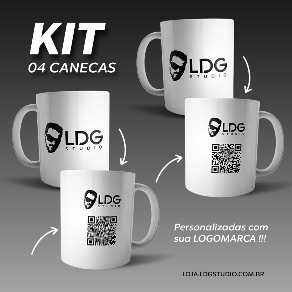 Caneca logomarca qr code