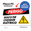 Placa Perigo Choque Elétrico