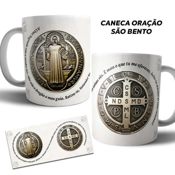 Caneca Oração São Bento - Imagem 2