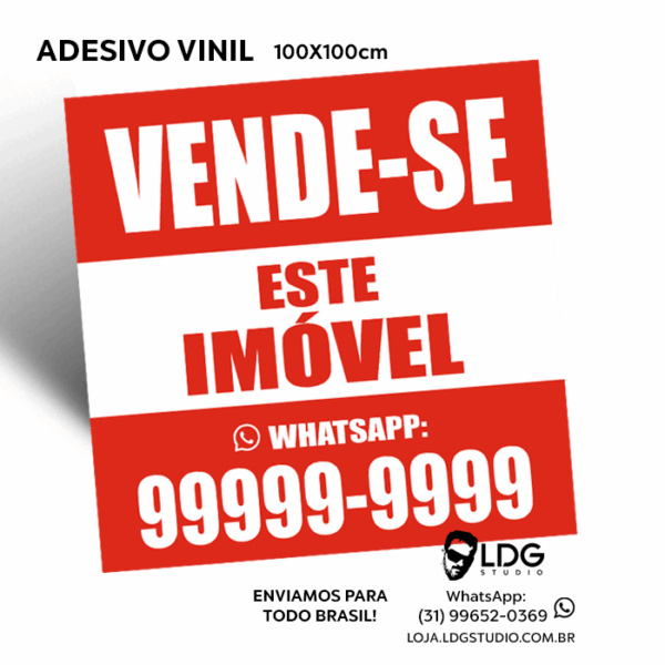 Adesivo Vende-se Este Imóvel Personalizado