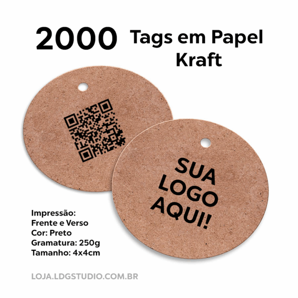TAgs Kraft Personalizadas