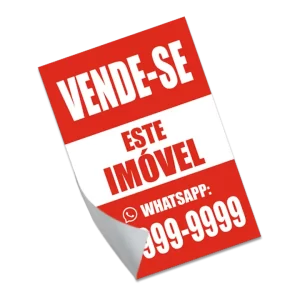 Adesivos Vinil Branco 40x50cm Personalizado Vende-se Este Imóvel