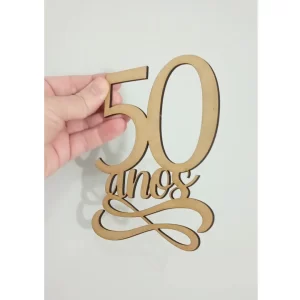 Aplique MDF 50 Anos