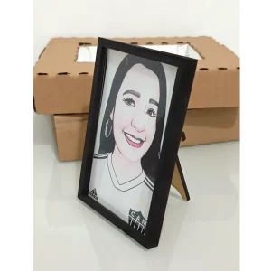 Mini porta retrato caricatura futebol