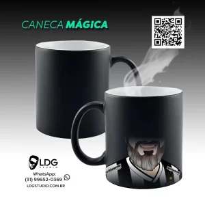 Caneca Mágica caricatura futebol