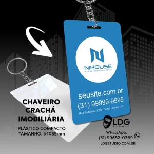 Chaveiro Crachá Imobiliária