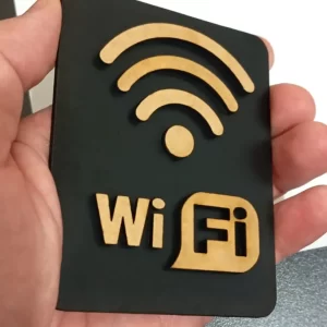 Plaquinha Wifi Decorativa Internet