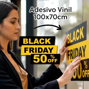 Adesivo Vinil 100x70cm para Vitrines