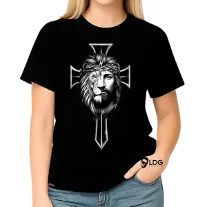 Camiseta Leão Judá Cristo Espada