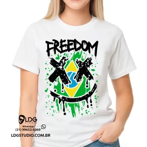 Camiseta Freedom streetwear life style unissex