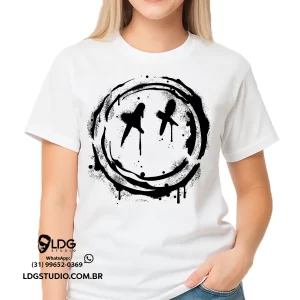 Camiseta Branca Algodão Moda Streetwear Casual