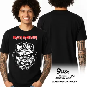 Camiseta Iron Maiden Eddie Caveira