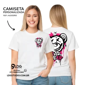 Camiseta Never Give Up Pink Personalizada