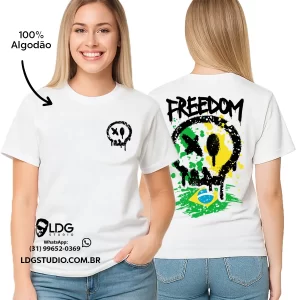 Camiseta Freedom Brasil Streetwear