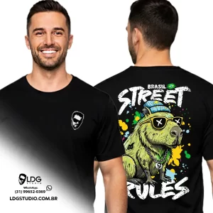 Camiseta Street Rules Capivara