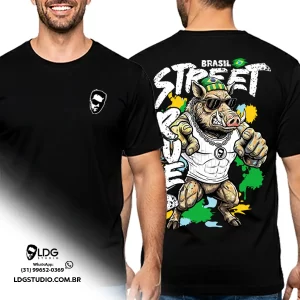 Camiseta Coleção Street Rules Unissex Javali