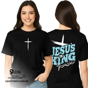 Camiseta Jesus Is King FV Black