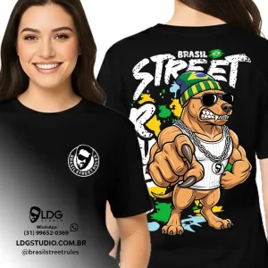 Camiseta Coleção Brasil Street Rules Cachorro