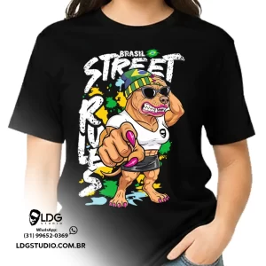 Camiseta Street Rules Cadela Unisex