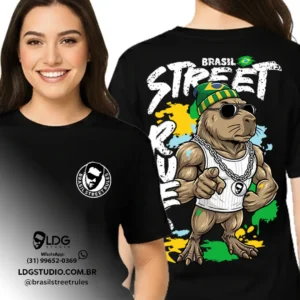 Camiseta Coleção Brasil Street Rules Capivara