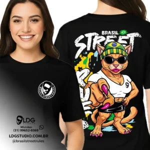 Camiseta Coleção Brasil Street Rules Gata