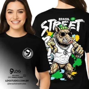 Camiseta Coleção Brasil Street Rules Javali