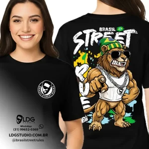 Camiseta Coleção Brasil Street Rules Leão