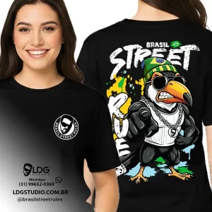 Camiseta Tshirt Coleção Brasil Street Rules Tucano Unissex