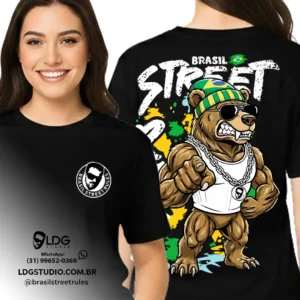 Camiseta Coleção Brasil Street Rules Urso