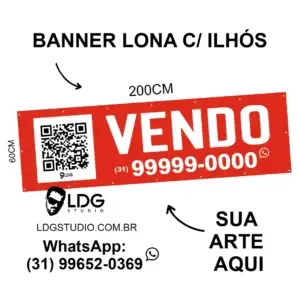 Banner Lona 200x60cm