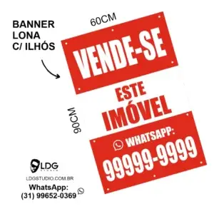 banner ilhos 60x90cm